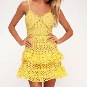 Yellow Lace Dress